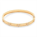 【中古】ヴァンクリーフ&アーペル ペルレ スウィートクローバー ダイヤ ブレスレット 750(YG) 17.8g S VCARP6X500