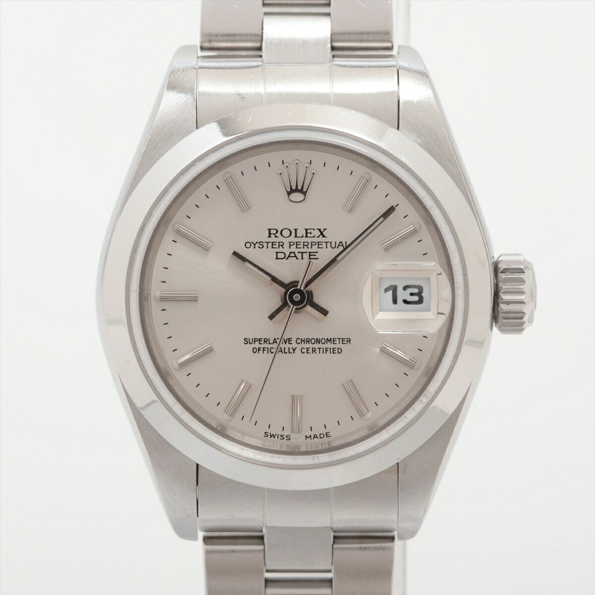 【中古】ロレックス オイスターパーペチュアルデイト 79160 SS SS AT シルバー文字盤 あまりごま2