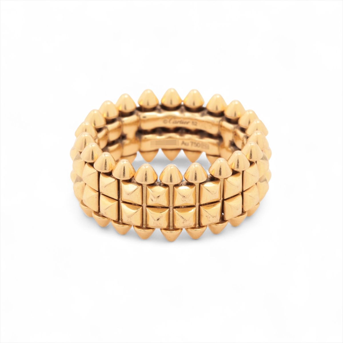 【中古】カルティエ クラッシュ ドゥ カルティエ リング 750(YG) 12.3g 52