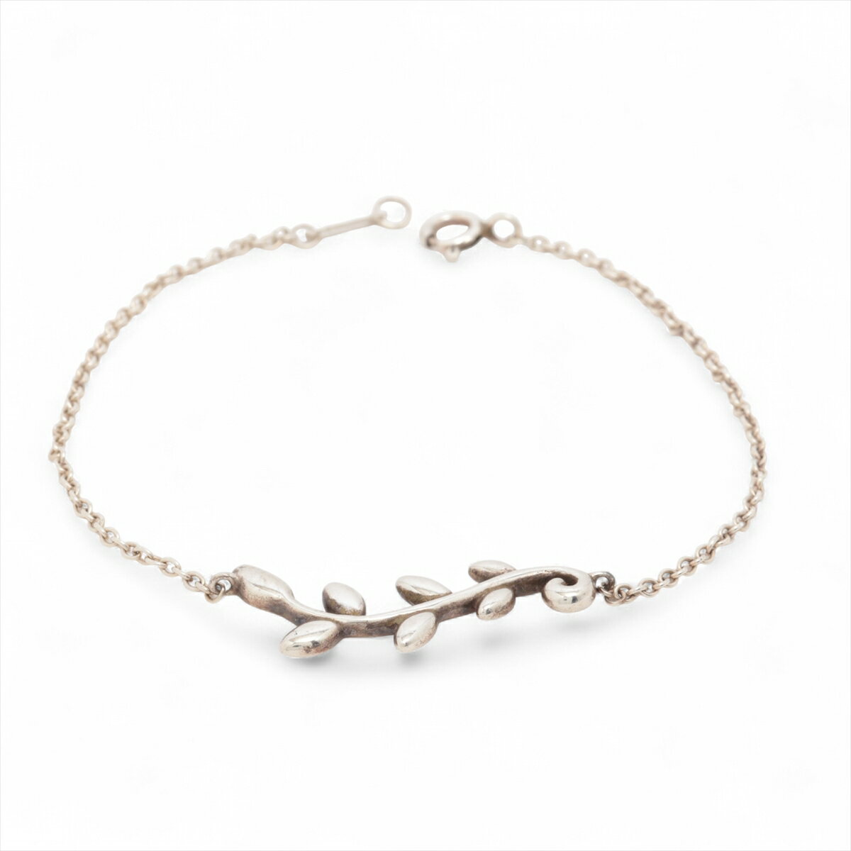 【中古】ティファニー オリーブリーフ ブレスレット 925 2.6g シルバー