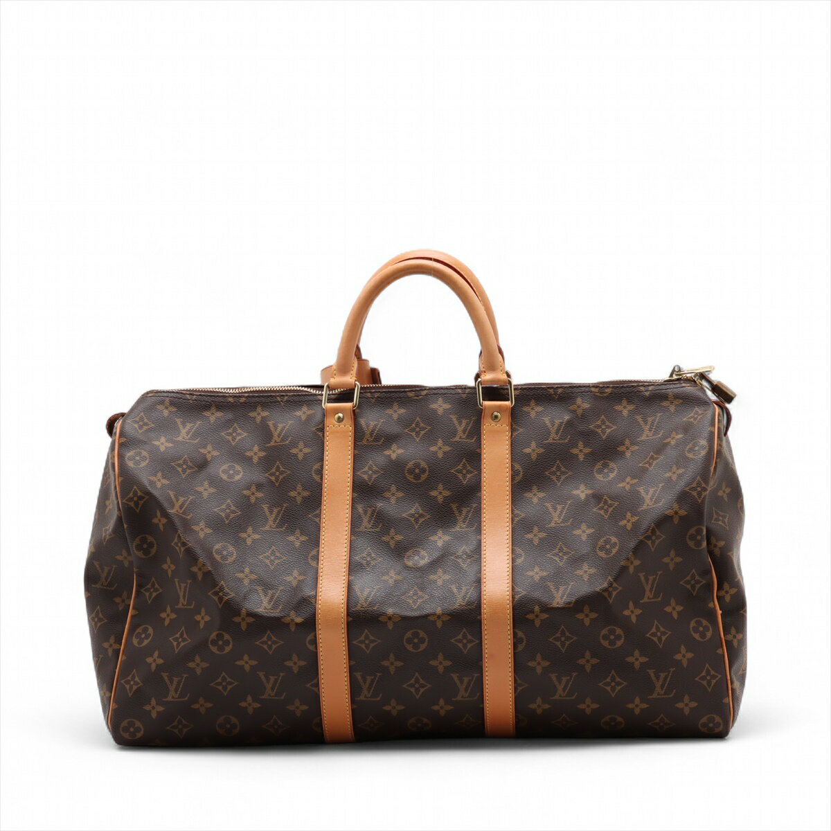 【中古】ヴィトン モノグラム キーポル50 M41426 ブラウン