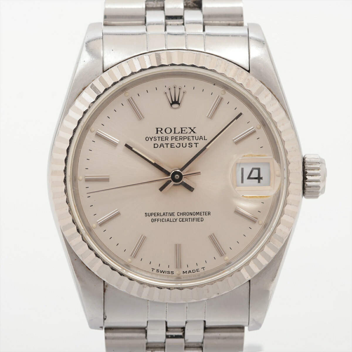 【中古】ロレックス デイトジャスト31 68274 SS×WG SS AT シルバー文字盤 あまりごま4