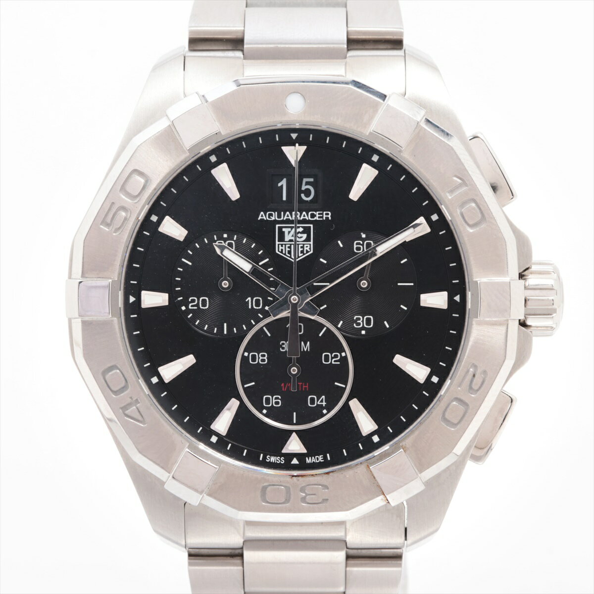 【中古】タグホイヤー アクアレーサー CAY1110-0 SS SS QZ 黒文字盤 あまりごま3