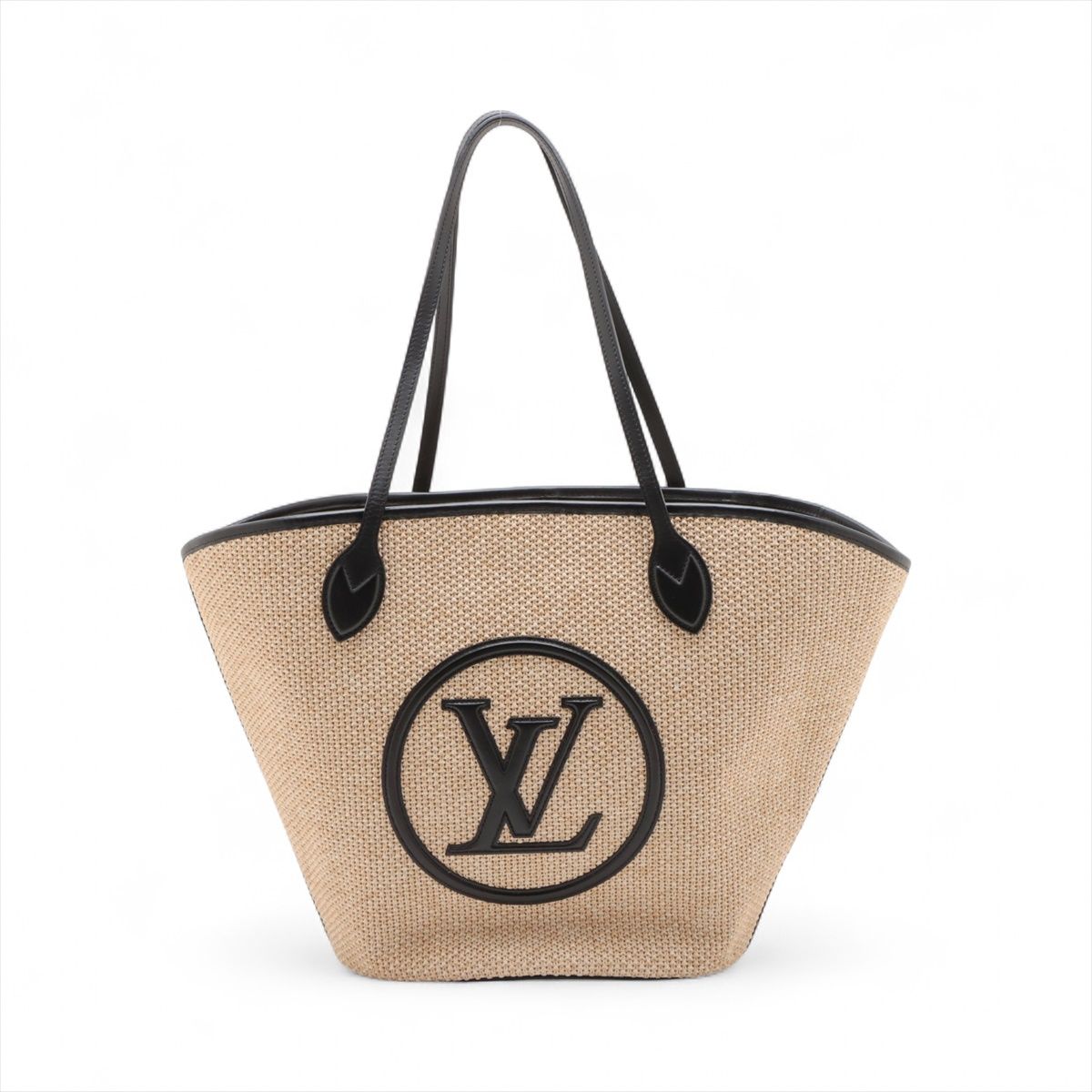 【中古】ヴィトン LVロゴ サンジャック M59808 ベージュ RFID反応あり