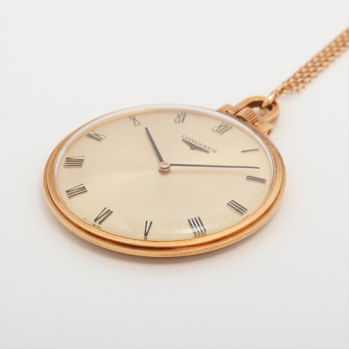【中古】ロンジン YG 手巻き シャンパン文字盤