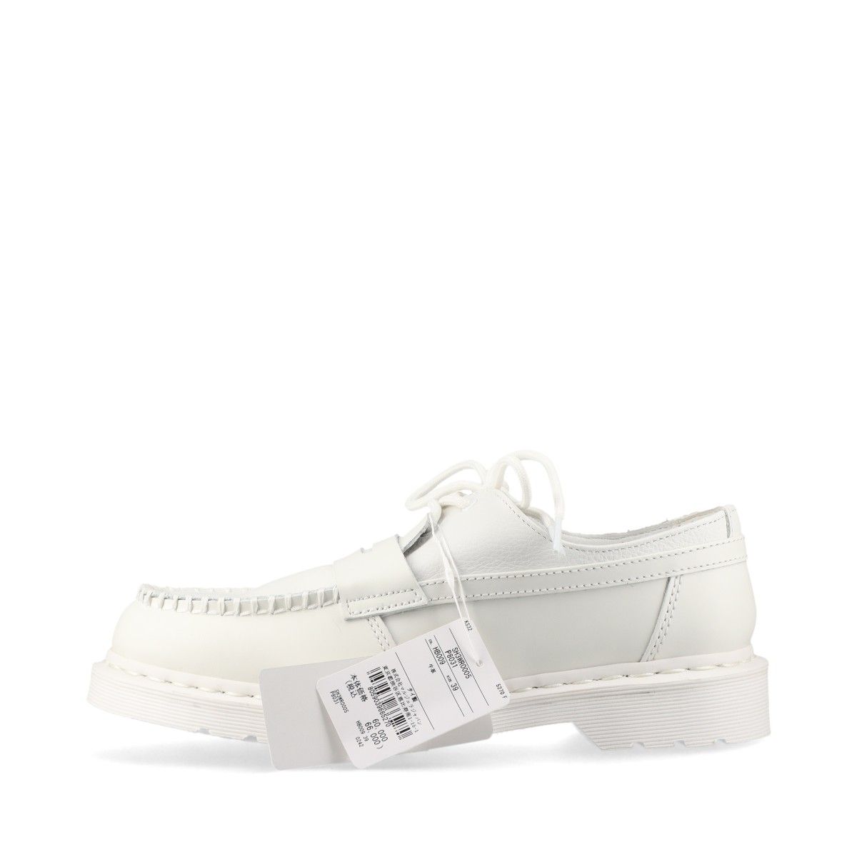 【中古】ドクターマーチン×MM6 レザー ローファー UK6 メンズ ホワイト 42218100 箱あり