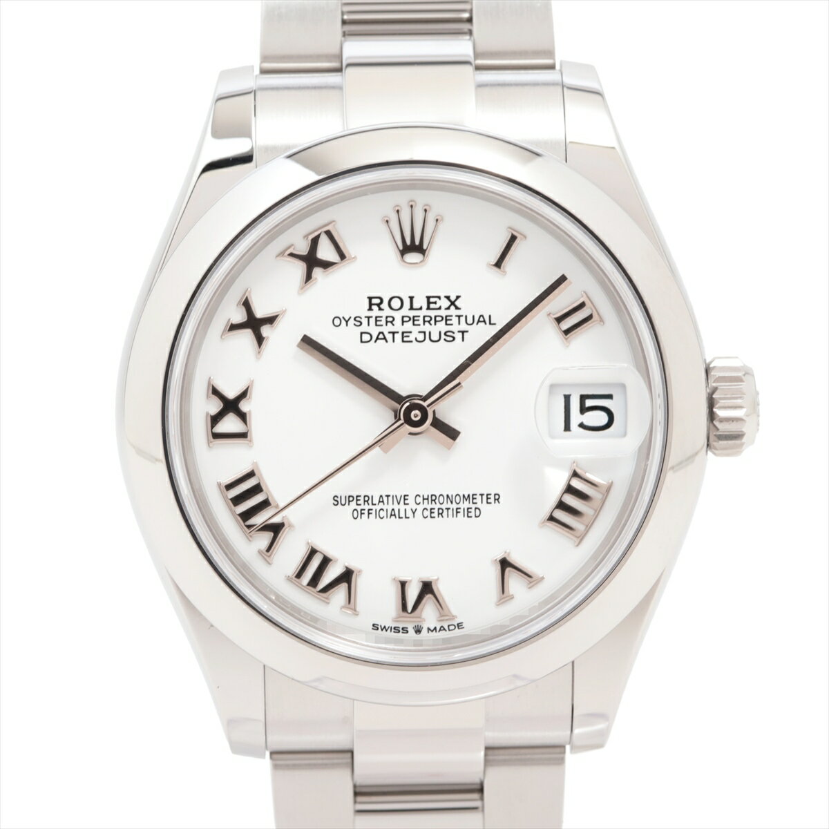【中古】ロレックス デイトジャスト31 278240 SS SS AT 白文字盤