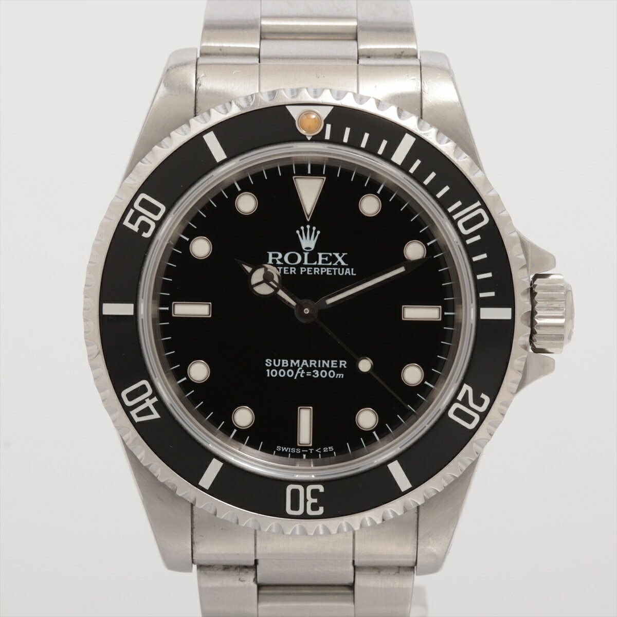 【中古】ロレックス サブマリーナー 14060 SS SS AT 黒文字盤