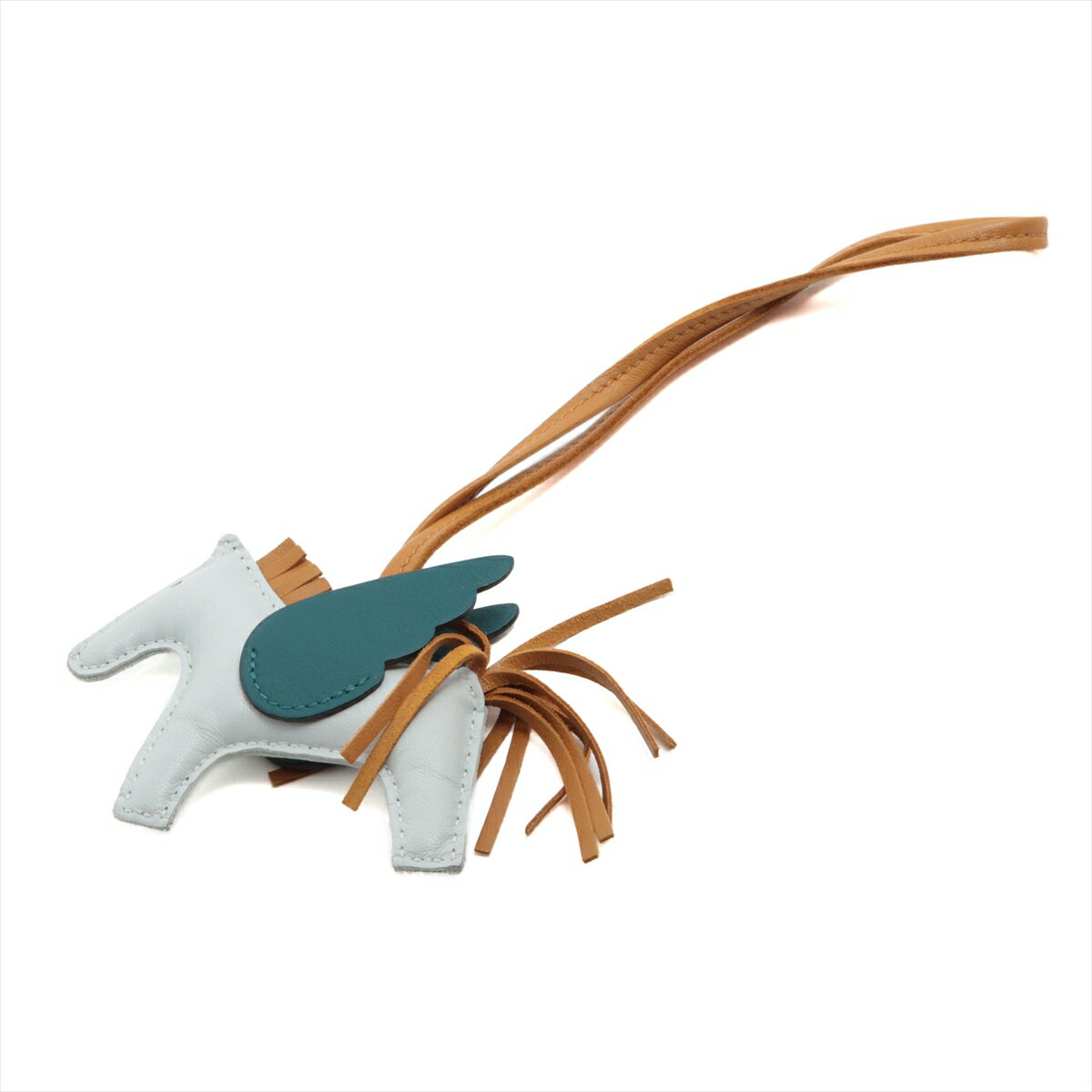 【中古】エルメス ロデオチャーム ペガサスPM Z:2021年 チャーム アニョーミロ×スイフト ブルー