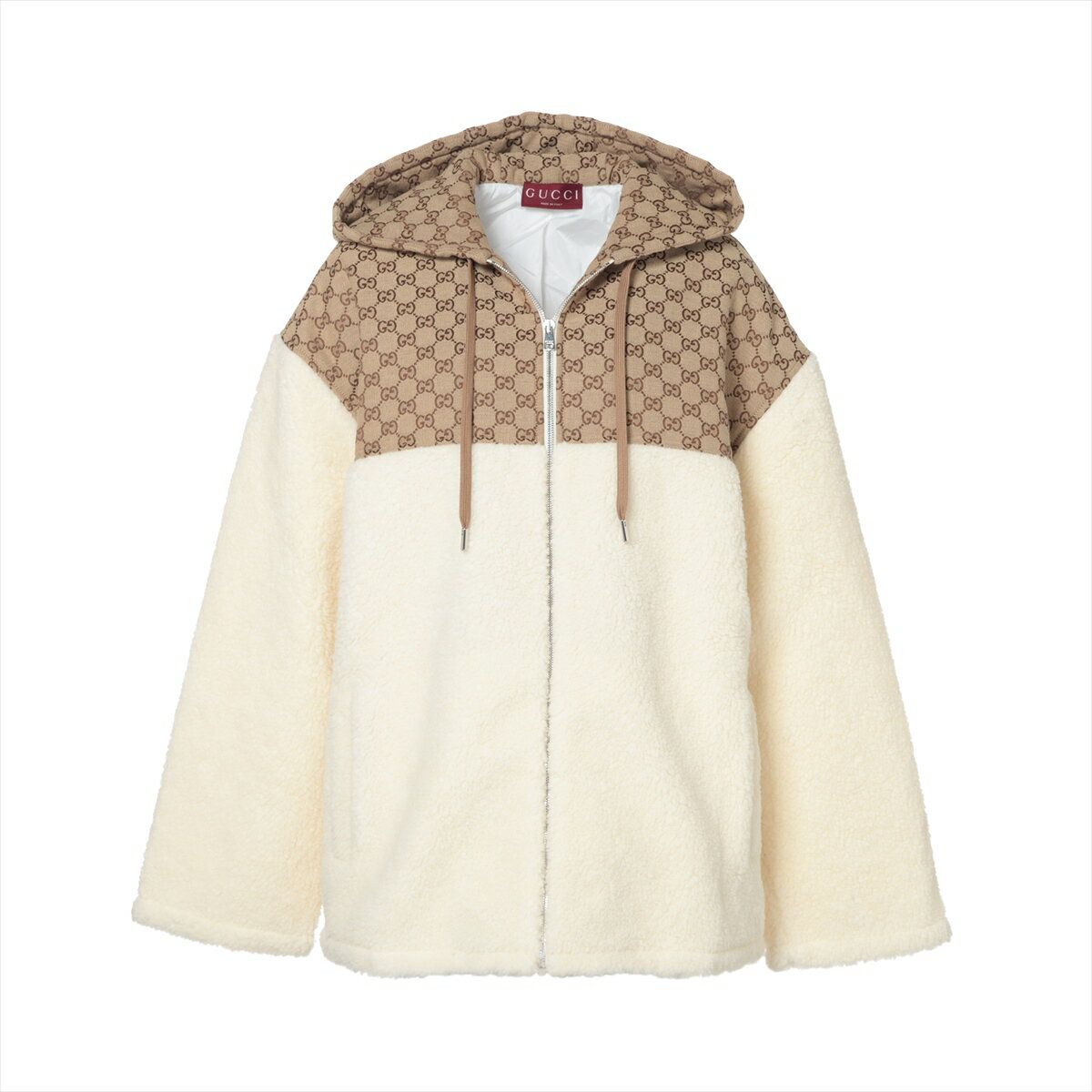 GUCCIボアコート 中古・古着通販】GUCCI (グッチ) GGボアブルゾン ベージュ サイズ:xs