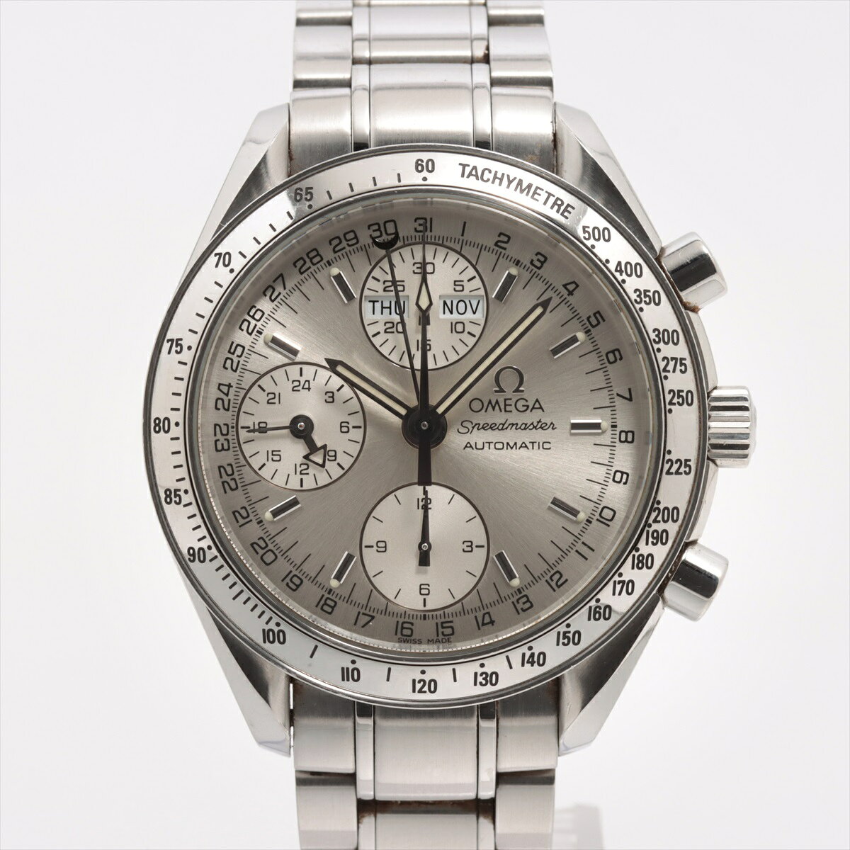 【中古】オメガ スピードマスター 3523.30 SS SS AT シルバー文字盤