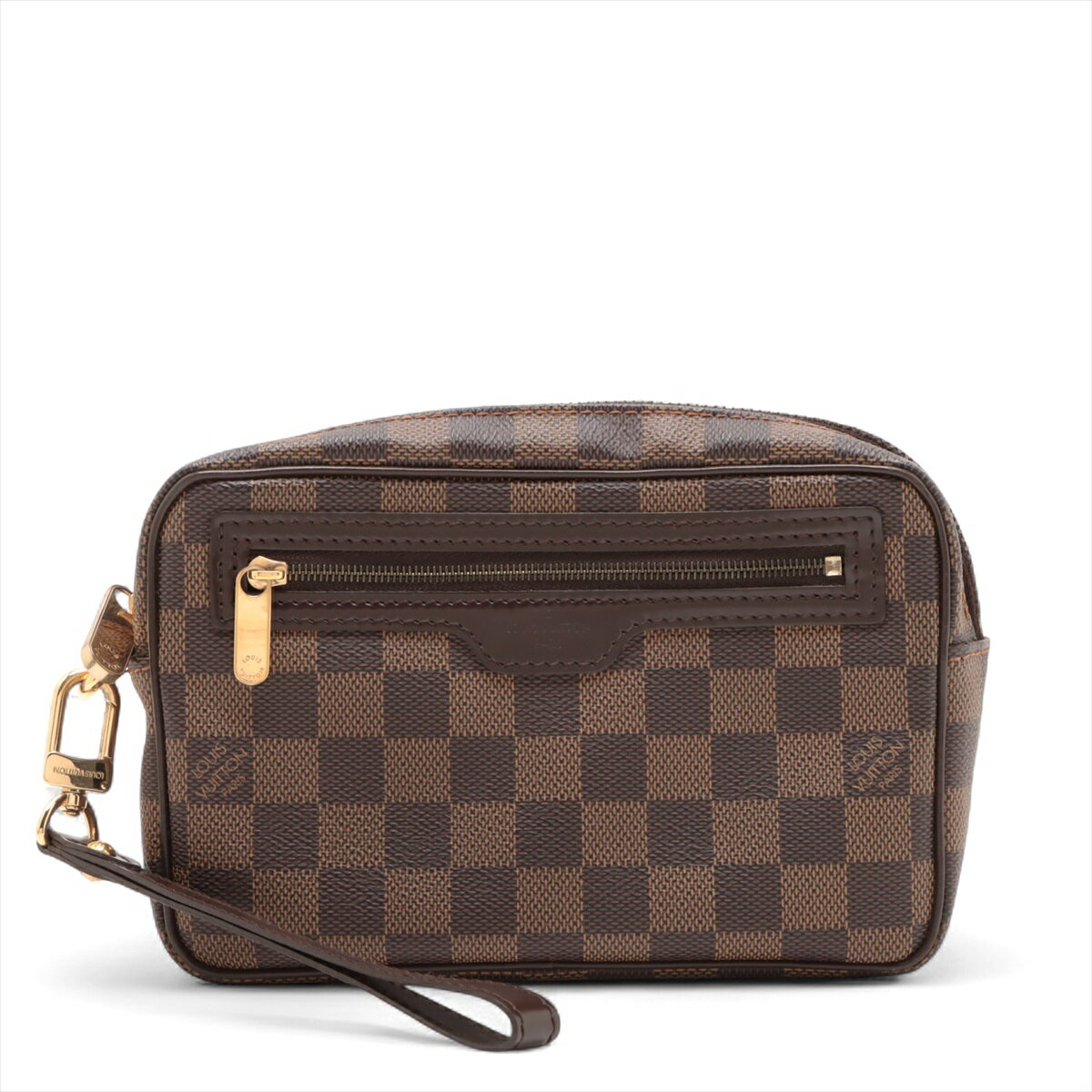 【中古】ヴィトン ダミエ ポシェットビエマカオ N61739 ブラウン