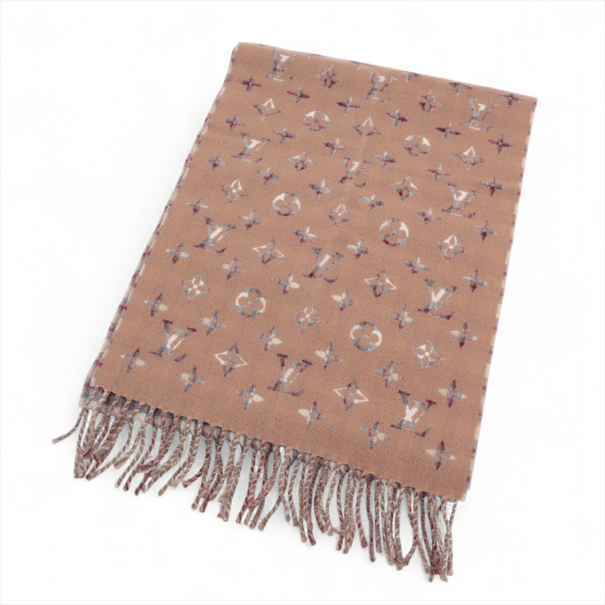 【中古】ヴィトン AO4263 マフラー カシミヤ M79199 マフラー モノグラム グラディエント