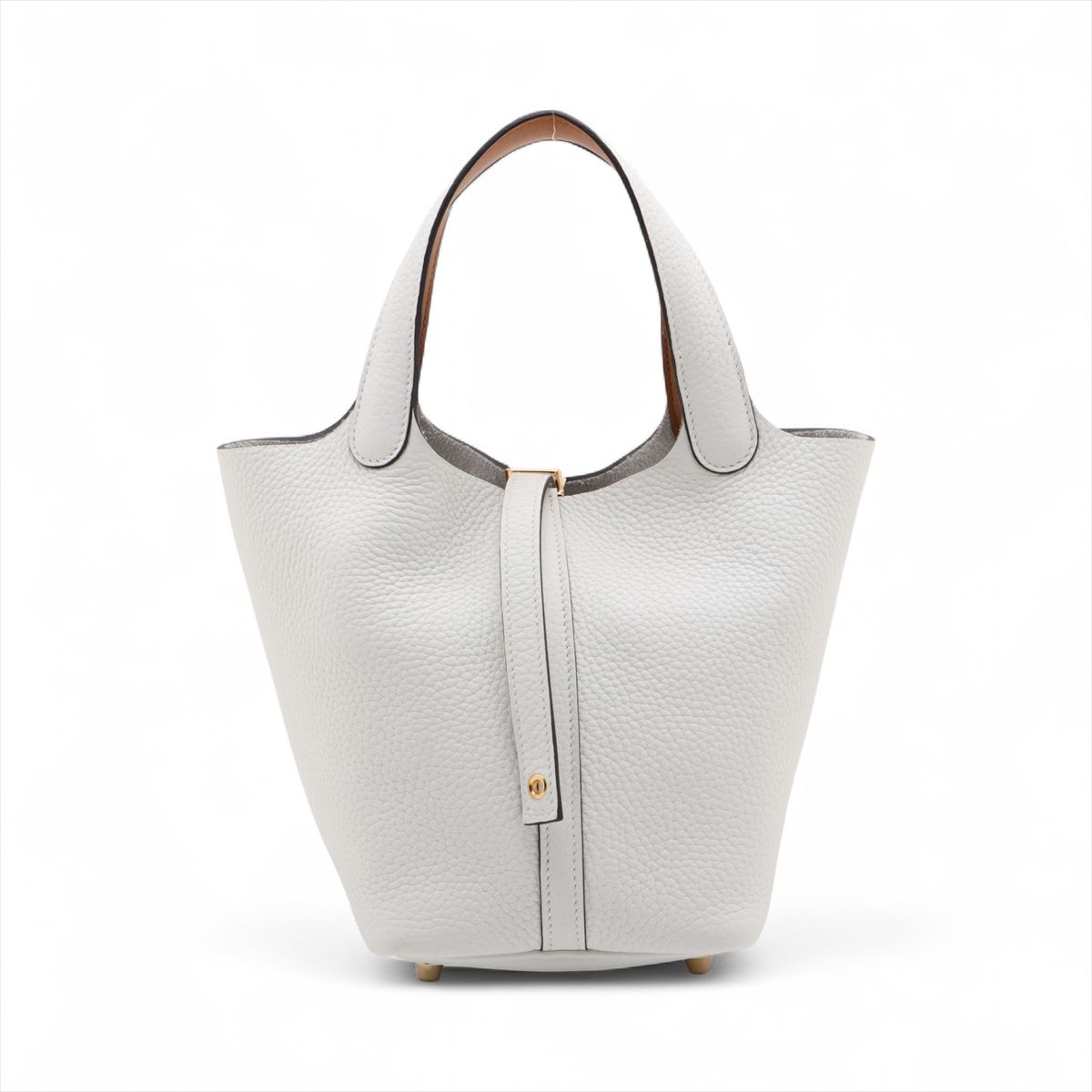 樂天商城 - 【中古】エルメス ピコタンロック18 PM エクラ トリヨンクレマンスxヴォースイフト ニューホワイトxセサミ ゴールド金具 K:2025年