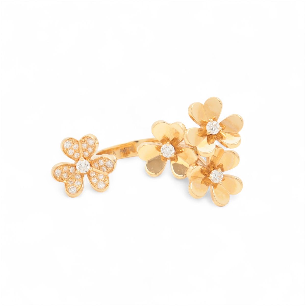 乐天商城 - 【中古】ヴァンクリーフ&アーペル フリヴォル アントレ レ ドア ダイヤ リング 750(YG) 6.8g VCARP3W547