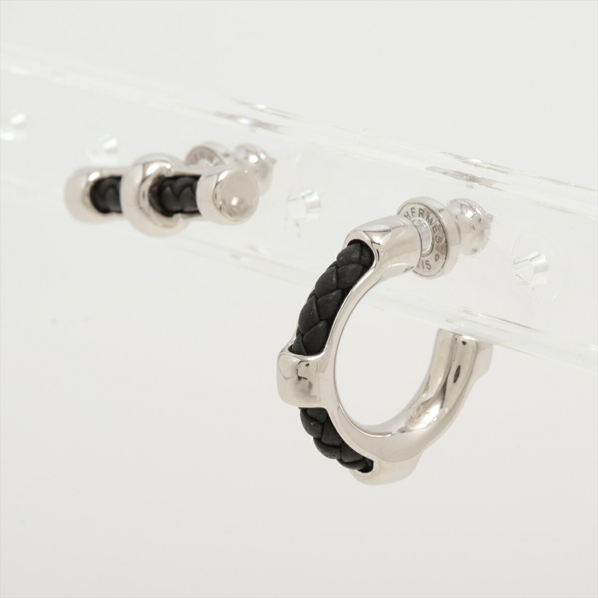 エルメス　ピアス　片方のみ　モール ドゥ ブリッド　シルバー925 フープピアス ピアス モール・ドゥ・ブリッド シルバー925