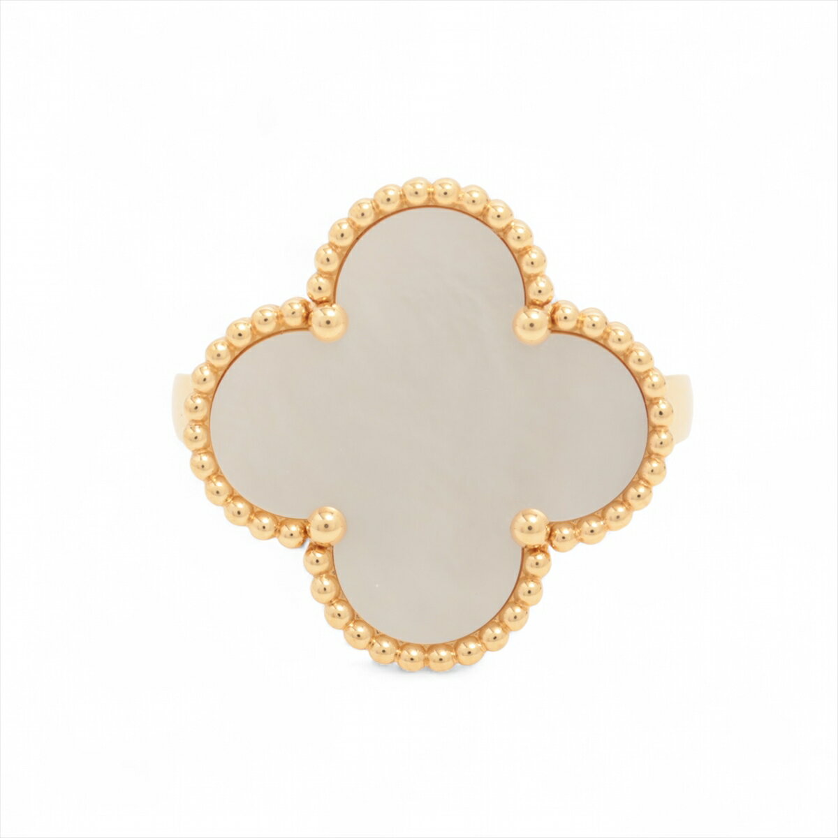 【中古】ヴァンクリーフ&アーペル マジックアルハンブラ シェル リング 750(YG) 11...