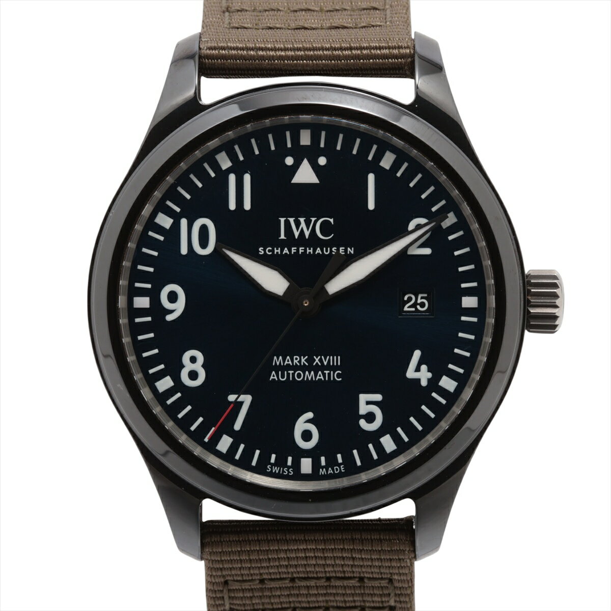 【中古】IWC パイロットウォッチ マークXVIII ローレウス スポーツ フォー グッド IW324703 CE×TI TI×..