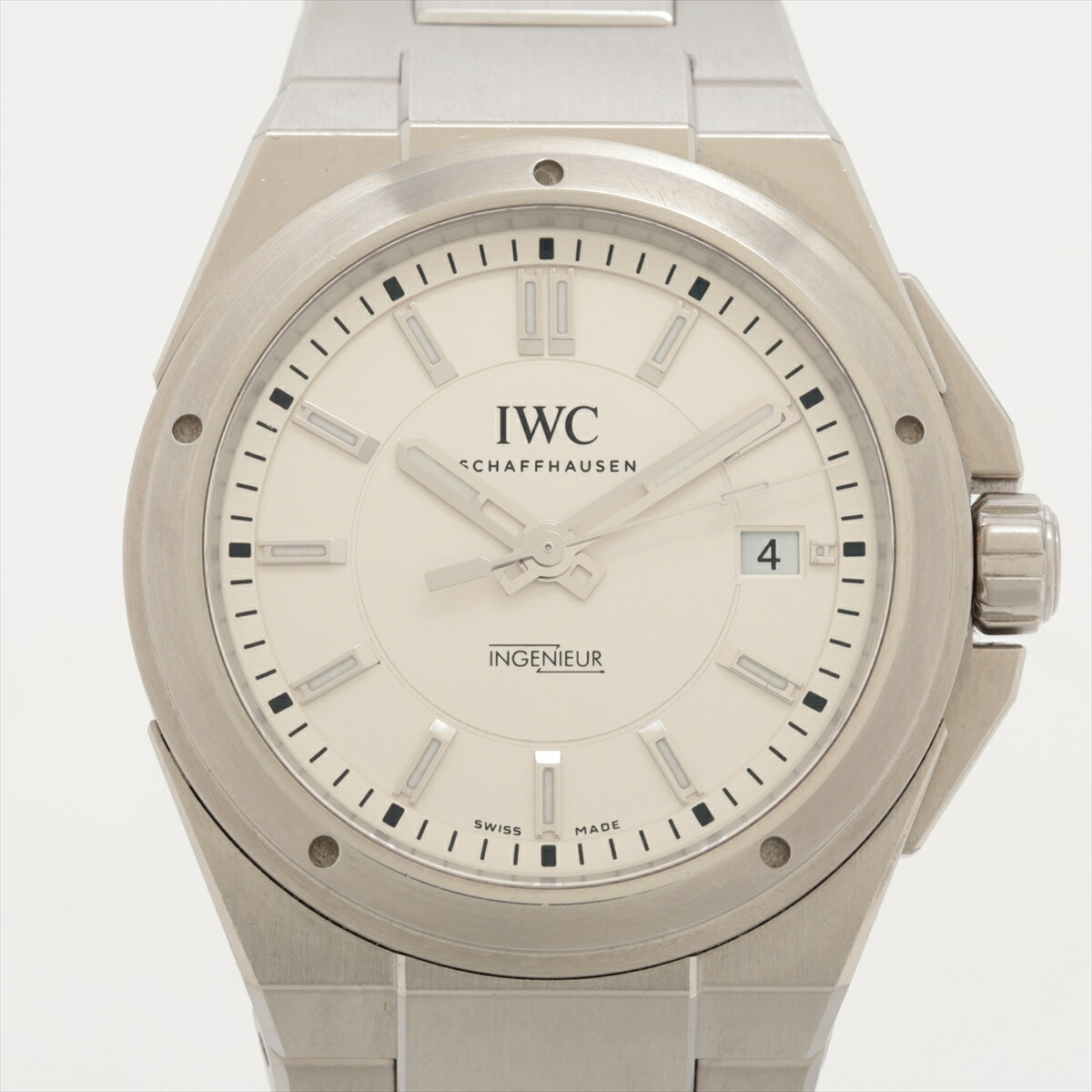 【中古】IWC インヂュニア IW323904 SS SS AT ホワイト文字盤 あまりごま3