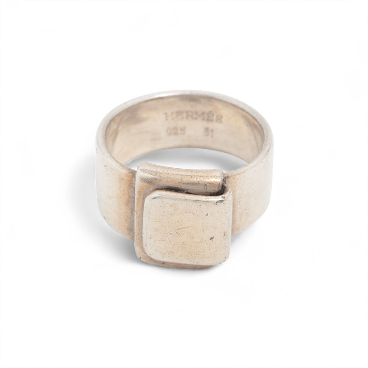 【中古】エルメス ヴィンテージ リング 51 925 7.6g シルバー