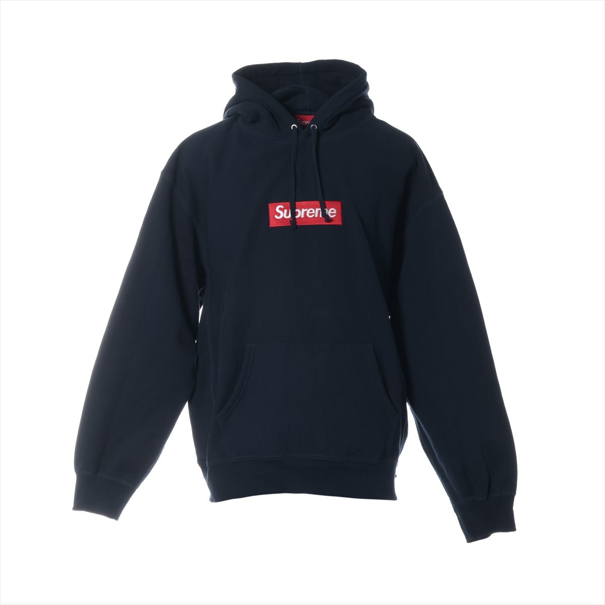 【中古】シュプリーム 24AW コットン×ポリエステル パーカー XL メンズ ネイビー ボックスロゴ