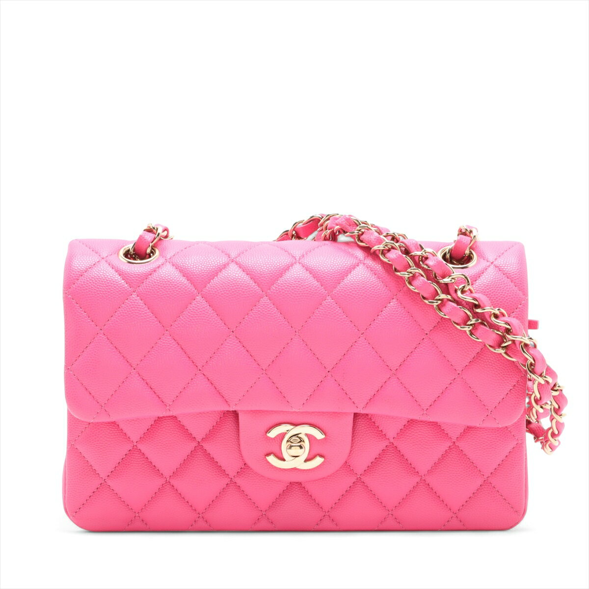 商品番号 A4154157 カテゴリ ショルダーバッグ ブランド シャネル 商品ランク AB サイズ W約23 x H約14.5 x D約6 ショルダー高さ：約24 備考：シングルチェーン（最長時）：43cm 付属品 なし カラー ピンク ...