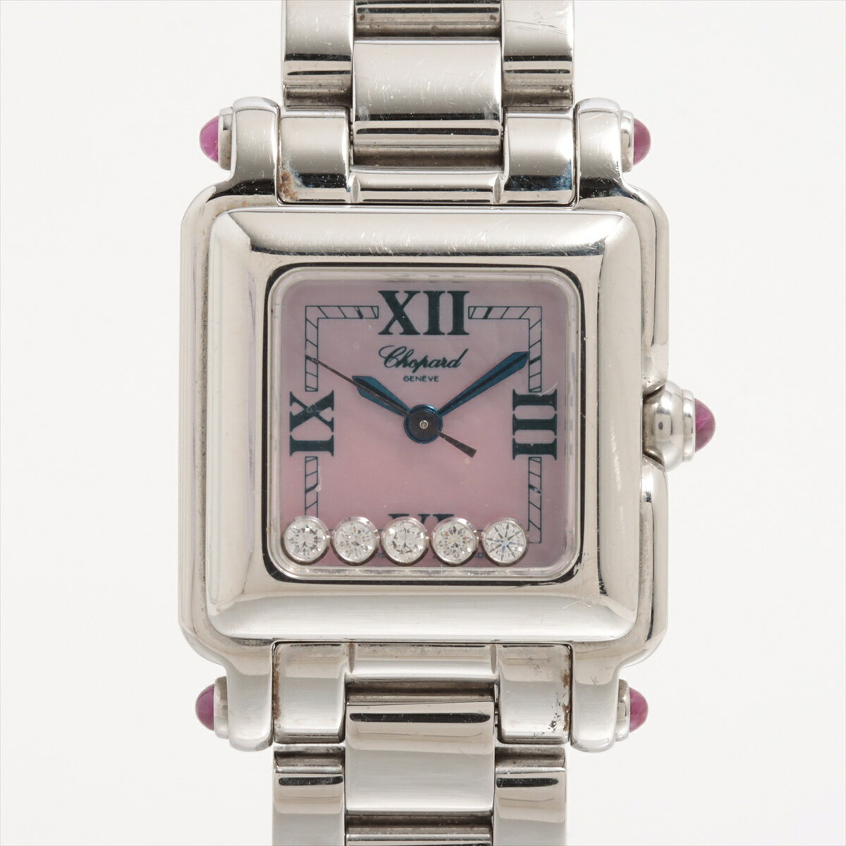 【中古】ショパール ハッピースポーツ 27/8893-42 SS SS QZ ピンクシェル文字盤