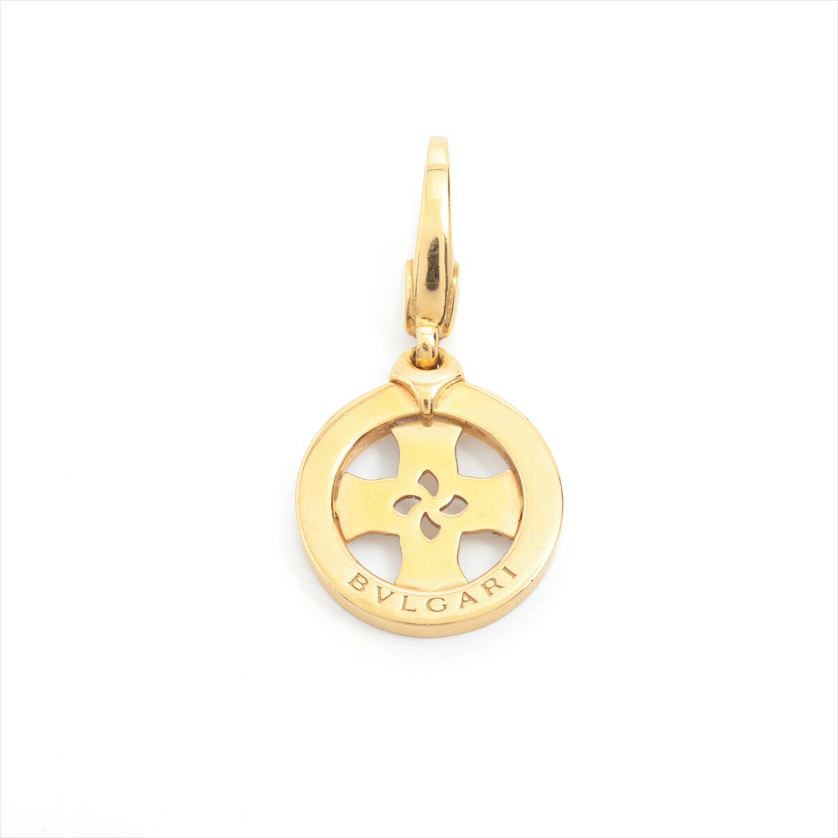 【中古】ブルガリ トンドクロス チャーム 750(YG) 4.0g