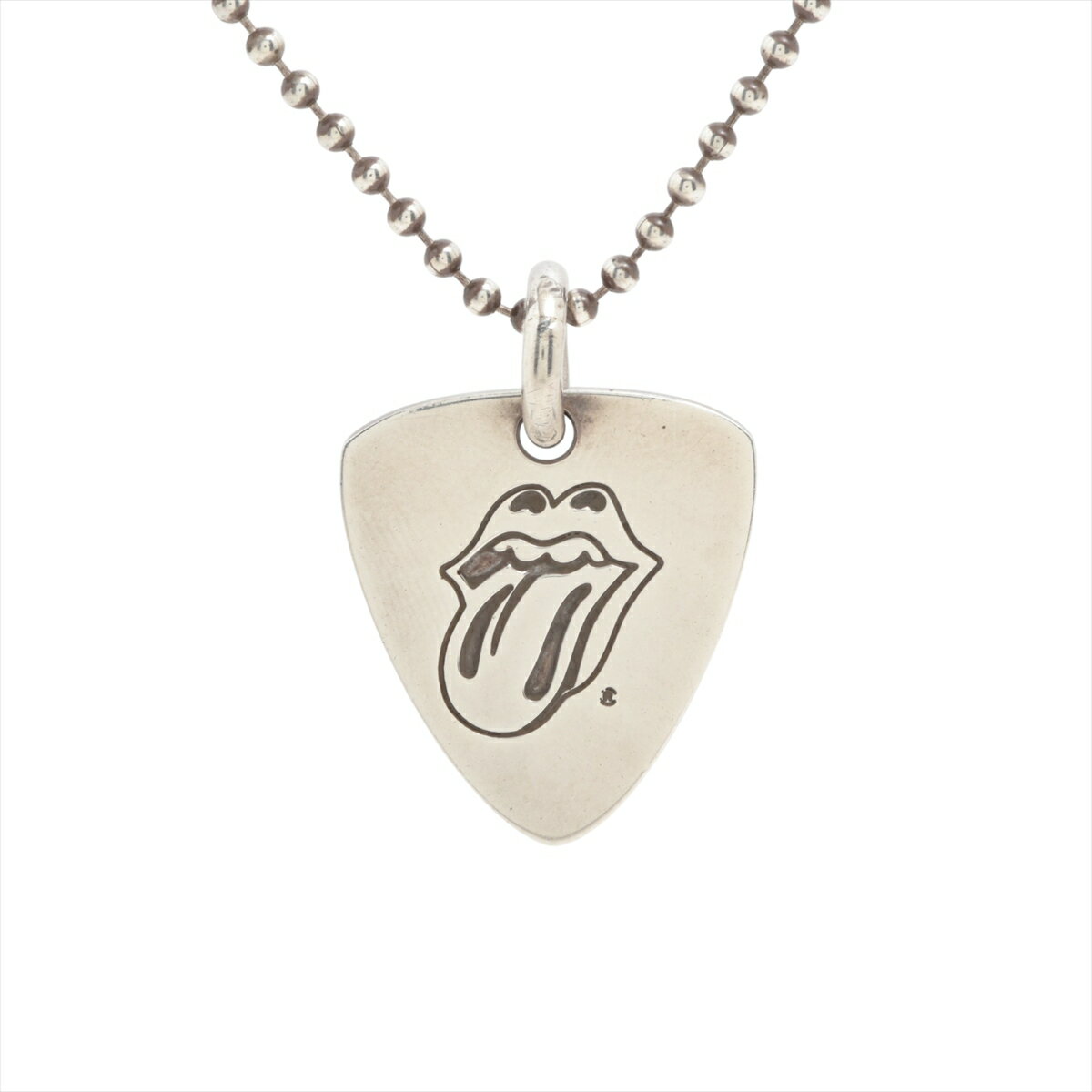 【中古】クロムハーツ ギターピック ネックレス 925 14.9g ボールチェーン付