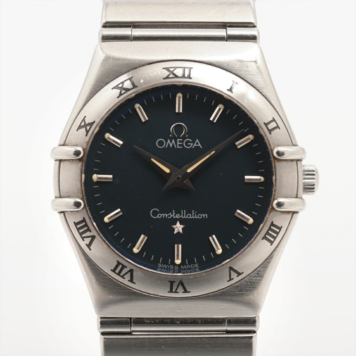 【中古】オメガ コンステレーション 1572.40 SS SS QZ ブルー文字盤