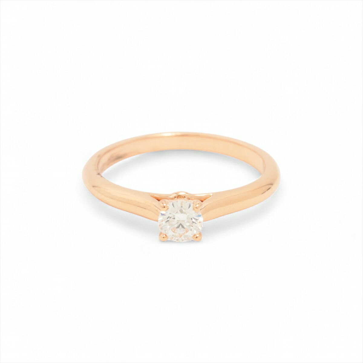 【中古】カルティエ ソリテール1895 ダイヤ リング 750(PG) 2.7g 0.27 52