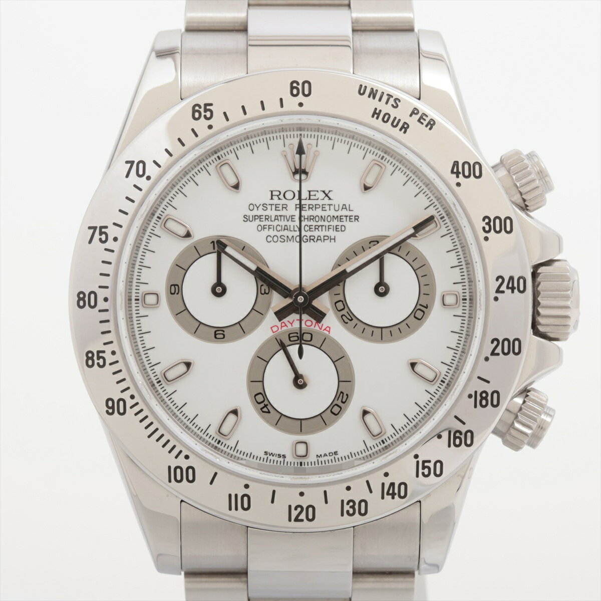 【中古】ロレックス コスモグラフデイトナ 116520 SS SS AT ホワイト文字盤 あまり...