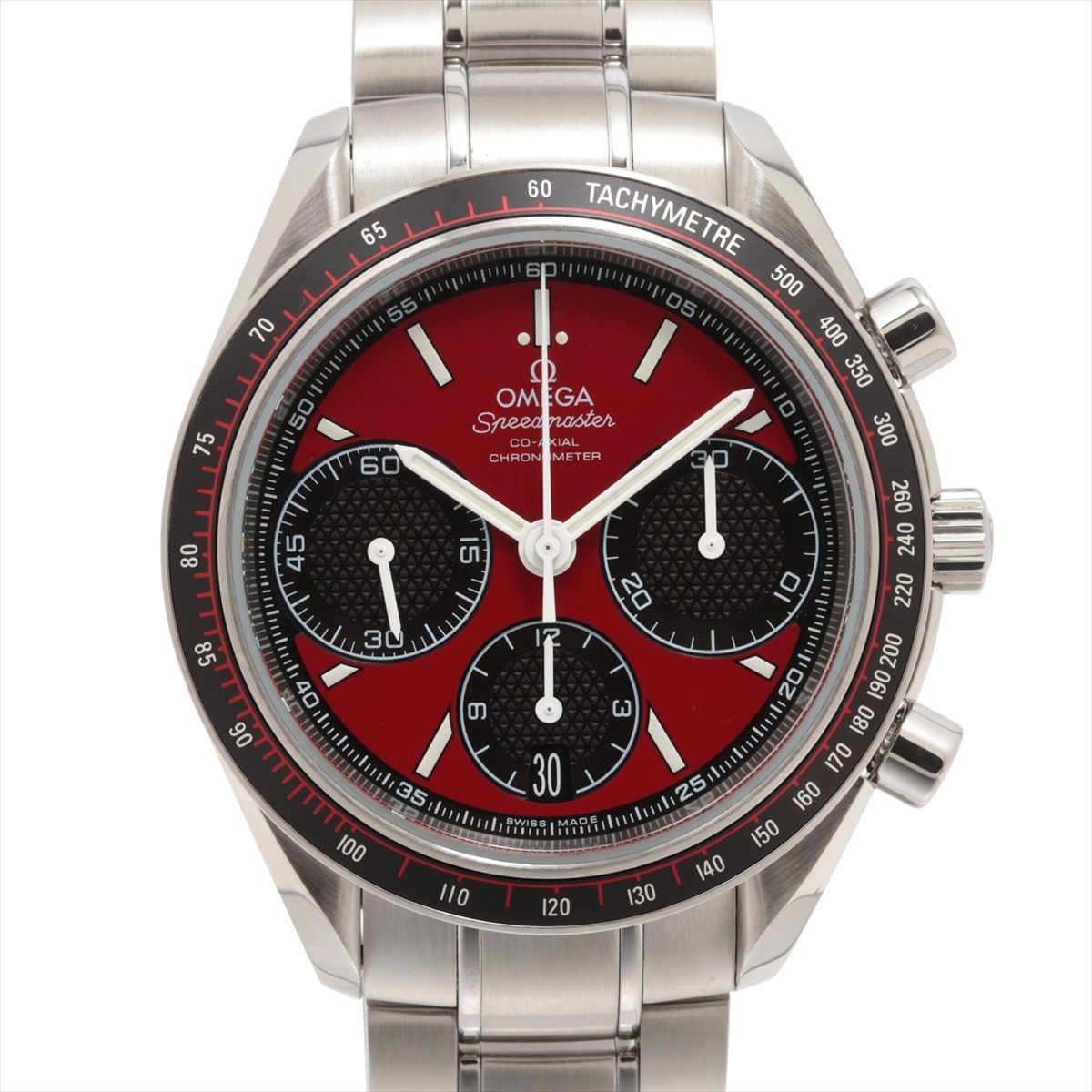【中古】オメガ スピードマスター レーシング コーアクシャル クロノメーター 326.30.40.50.11.001 SS SS×YG AT レッド文字盤(2.0)
