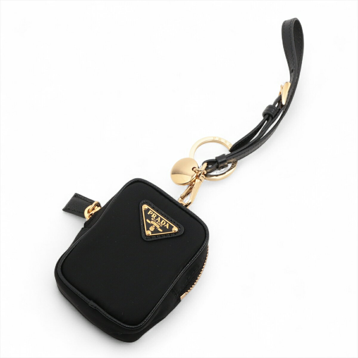 【中古】プラダ ナイロン ポーチ ブラック 1TT200