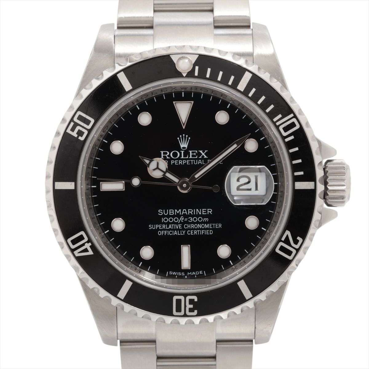 【中古】ロレックス サブマリーナーデイト 16610 SS SS AT ブラック文字盤 あまり...