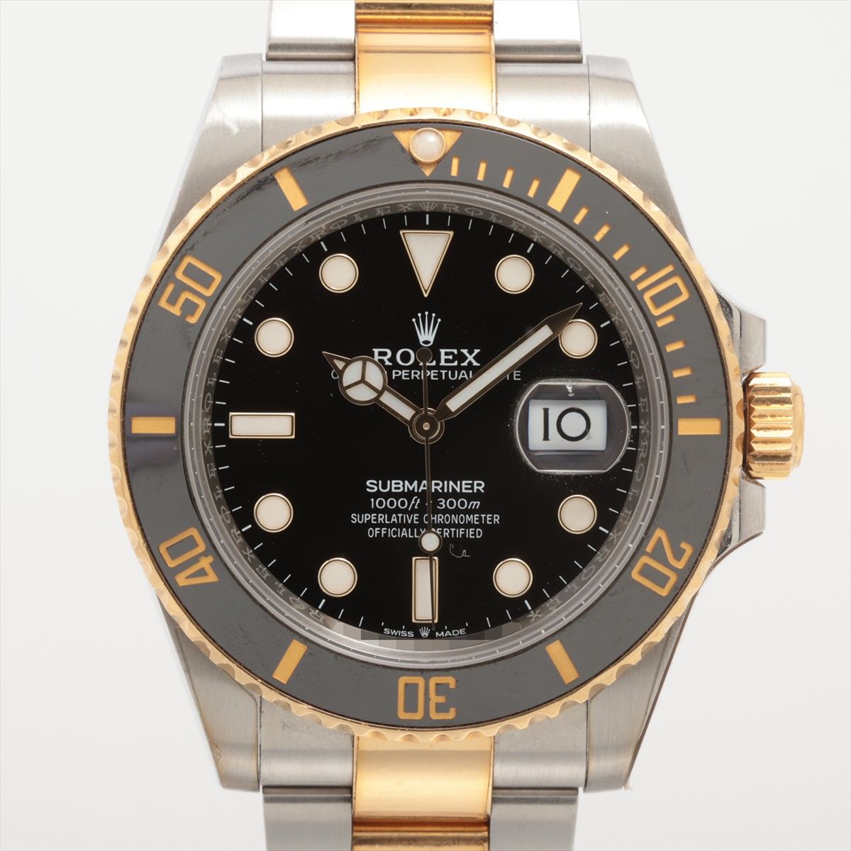 商品番号 A4217341 カテゴリ 腕時計 ブランド ロレックス 商品ランク B サイズ ケース縦：約41 ケース横：約41 腕周り：約18 付属品 ギャランティ 素材 SS×YG モデル サブマリーナーデイト ムーブメント AT 文字盤...