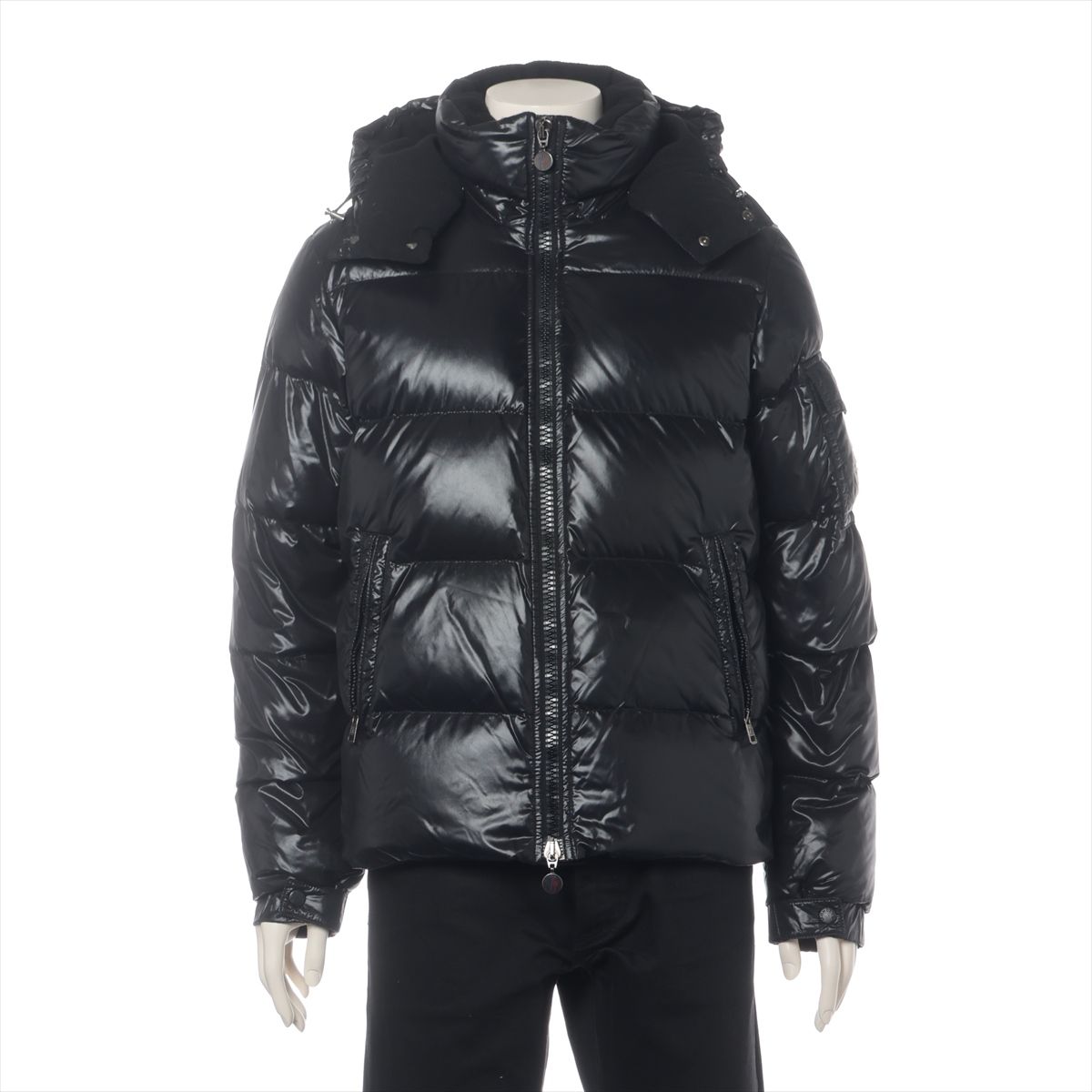 【中古】モンクレール HIMALAYA ナイロン ダウンジャケット 1 メンズ ブラック 44342 ...