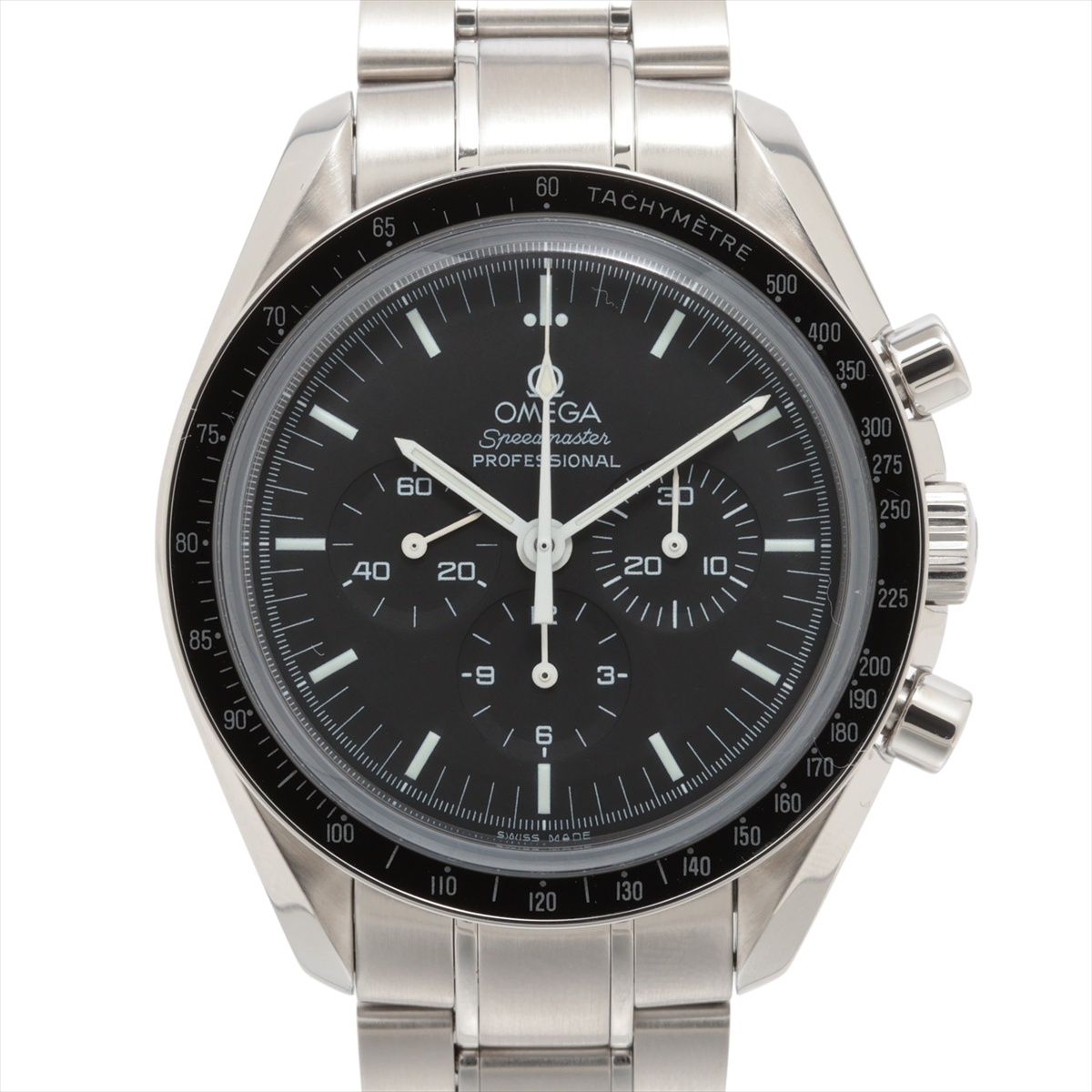 【中古】オメガ スピードマスター プロフェッショナル ムーンウォッチ 3573.50 SS SS 手巻き ブラック文字盤