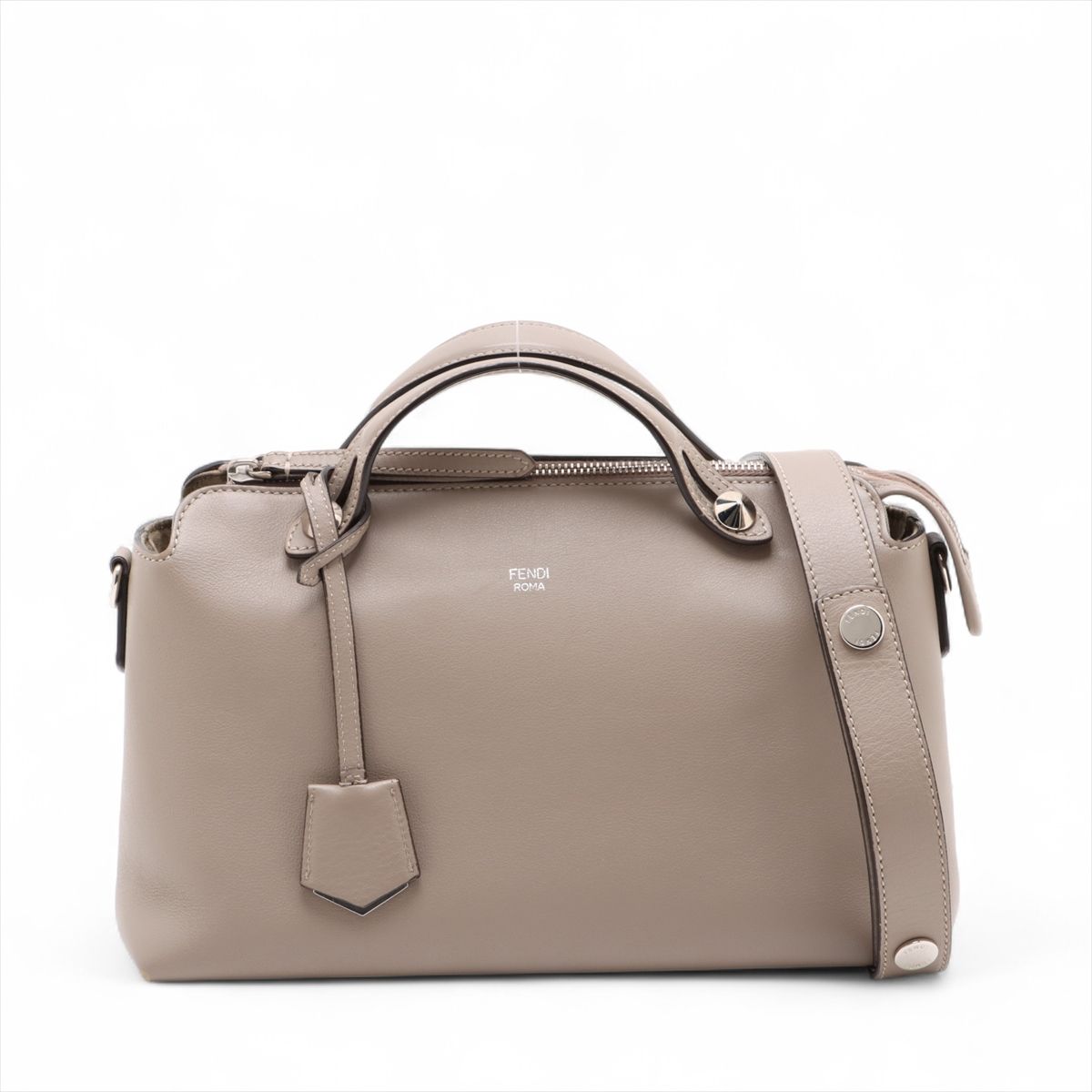 FENDI - 【中古】フェンディ バイザウェイ ミディアム レザー 2WAYハンドバッグ ベージュ 8BL124