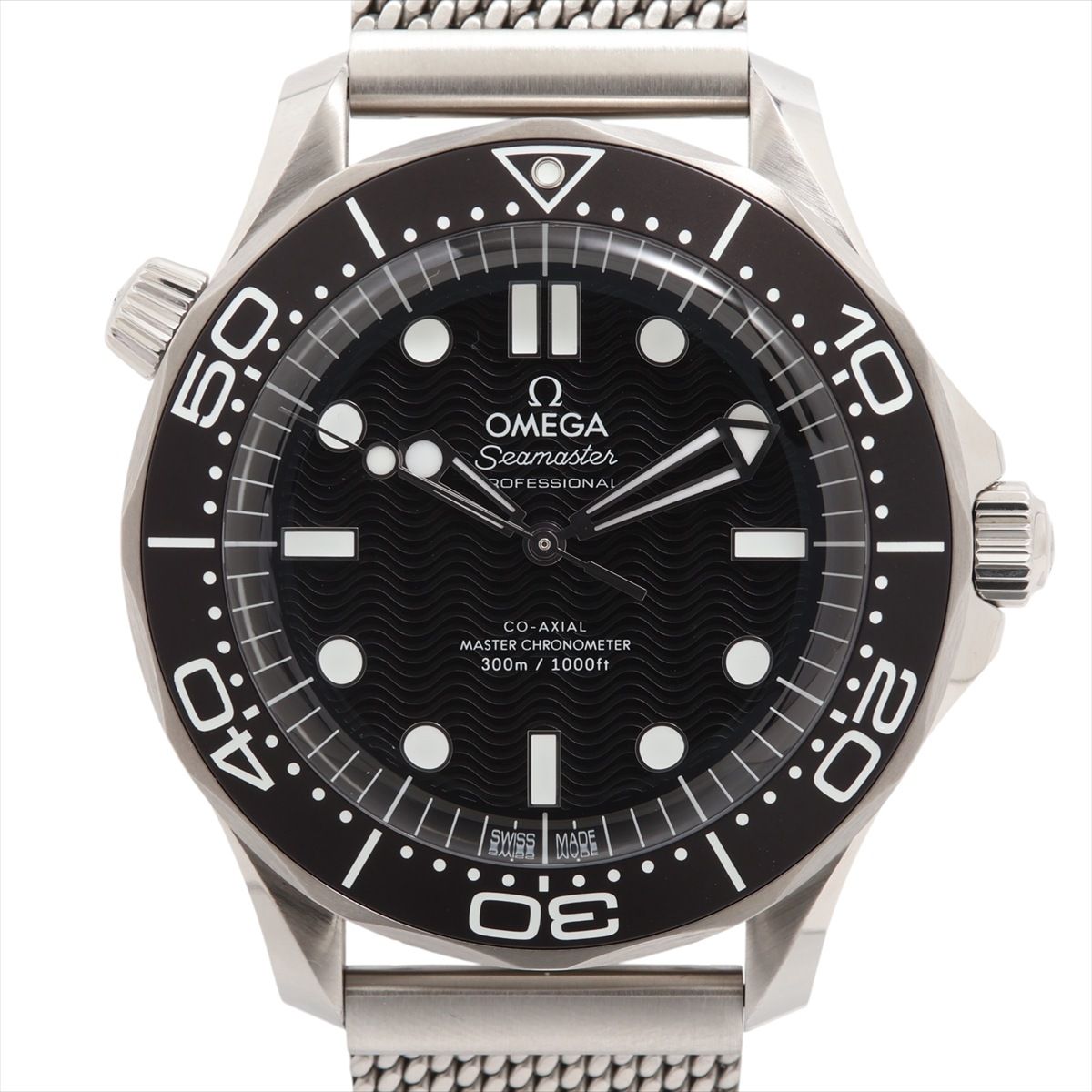 【中古】オメガ シーマスター プロフェッショナル ダイバー 300M コーアクシャル マスタークロノメーター 210.30.42.20.01.010 SS SS AT ブラック文字盤