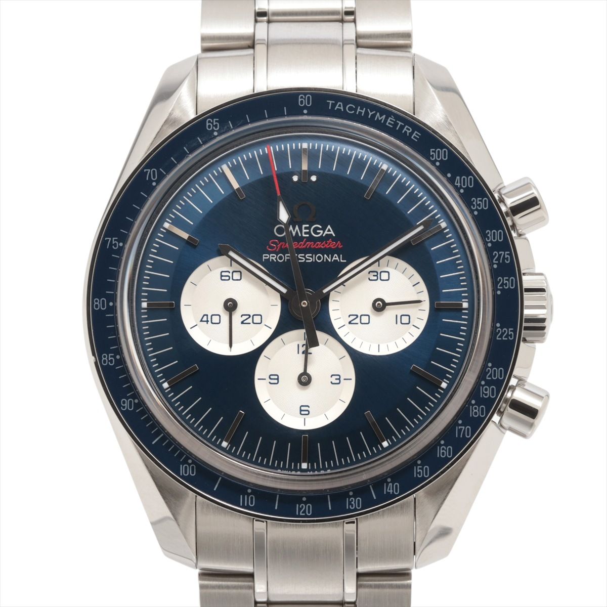【中古】オメガ スピードマスター プロフェッショナル 東京 2020 リミテッドエディション 522.30.42.30.03.001 SS SS 手巻き ブルー文字盤