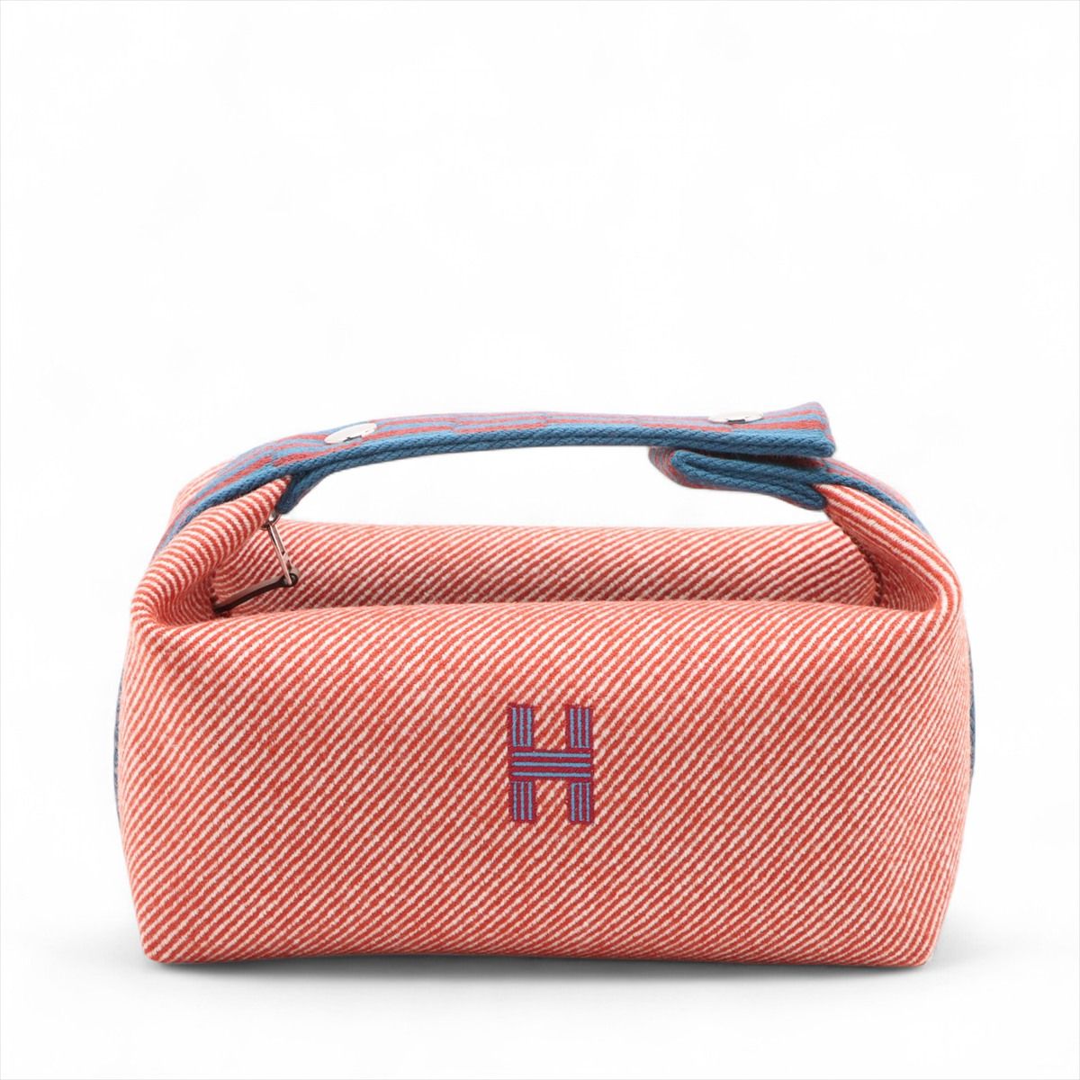 HERMES - 【中古】エルメス ブリッド ア ブラックPM キャンバス レッド シルバー金具