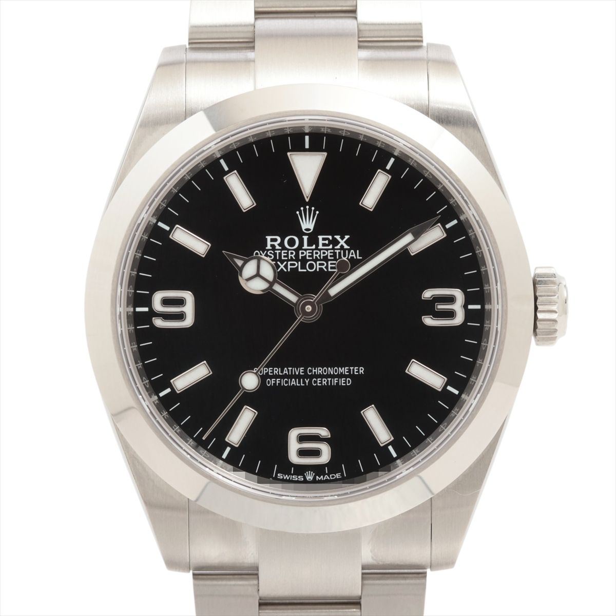 【中古】ロレックス エクスプローラー40 224270 SS SS AT ブラック文字盤