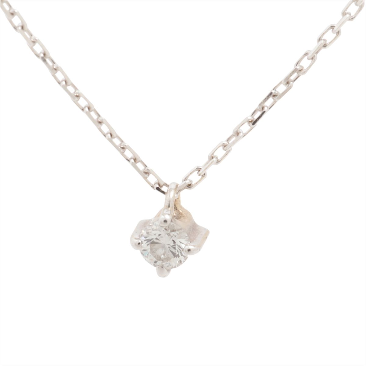 乐天商城 - 【中古】エテ ダイヤ ネックレス K10(WG) 0.7g