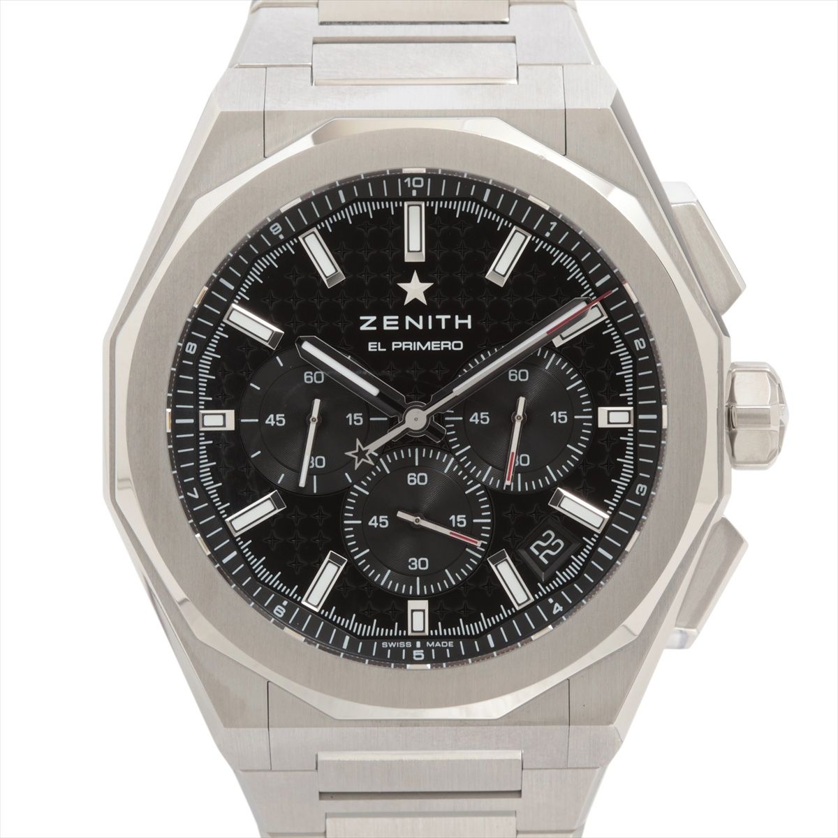 OMEGA - 【中古】ゼニス デファイ スカイライン クロノグラフ エルプリメロ 03.9500.3600/21.I001 SS SS AT ブラック文字盤