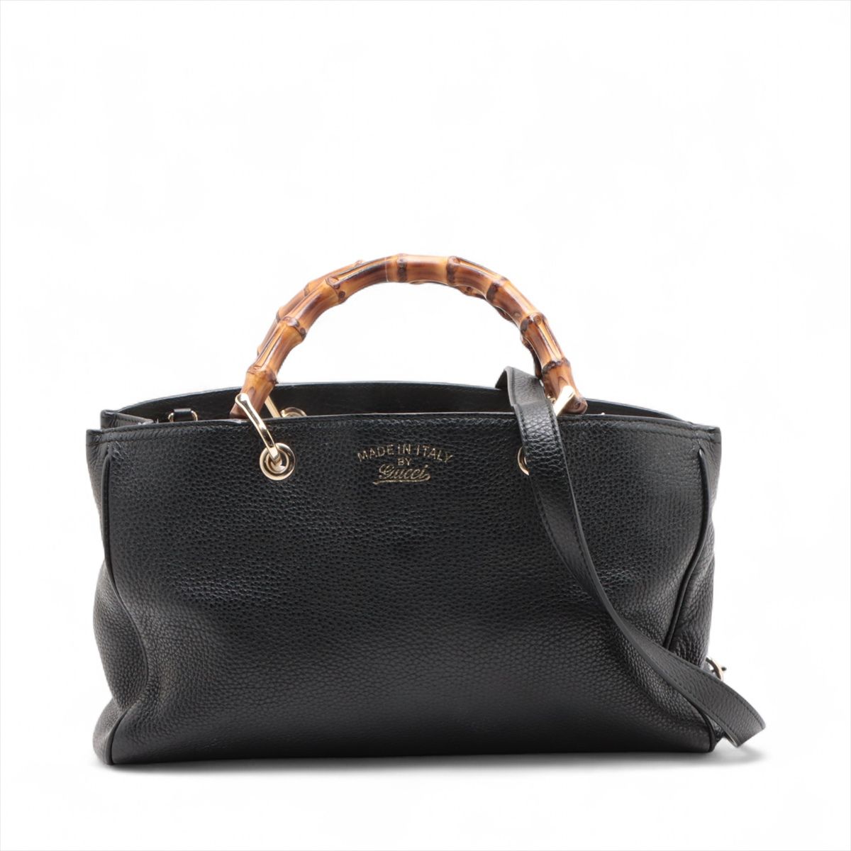 GUCCI ブラックトートバッグ バンブーハンドル 美品 GUCCI ⁄ グッチ 
