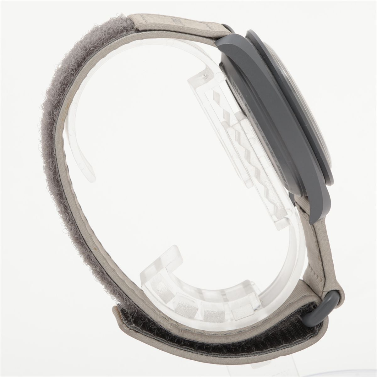 【中古】オメガ×スウォッチ スピードマスター ミッション トゥ マーキュリー SO33A100 CE CE×ナイロン QZ ブラック文字盤