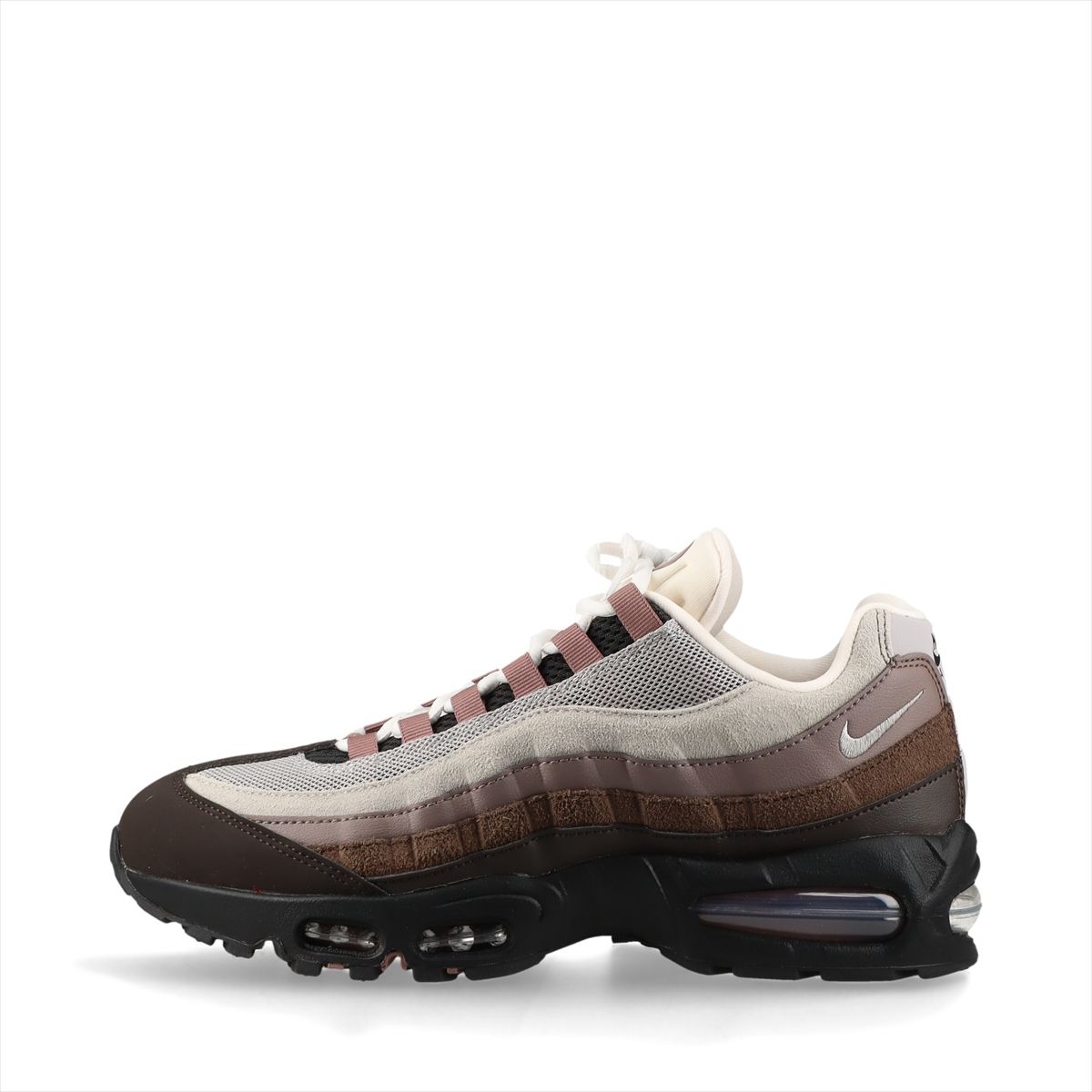 【中古】ナイキ AIR MAX 95 BIG BUBBLE SE メッシュ×レザー スニーカー 28cm ユニセックス ブラック×ブラウン×グレー IB6396-200 ウィメンズモデル