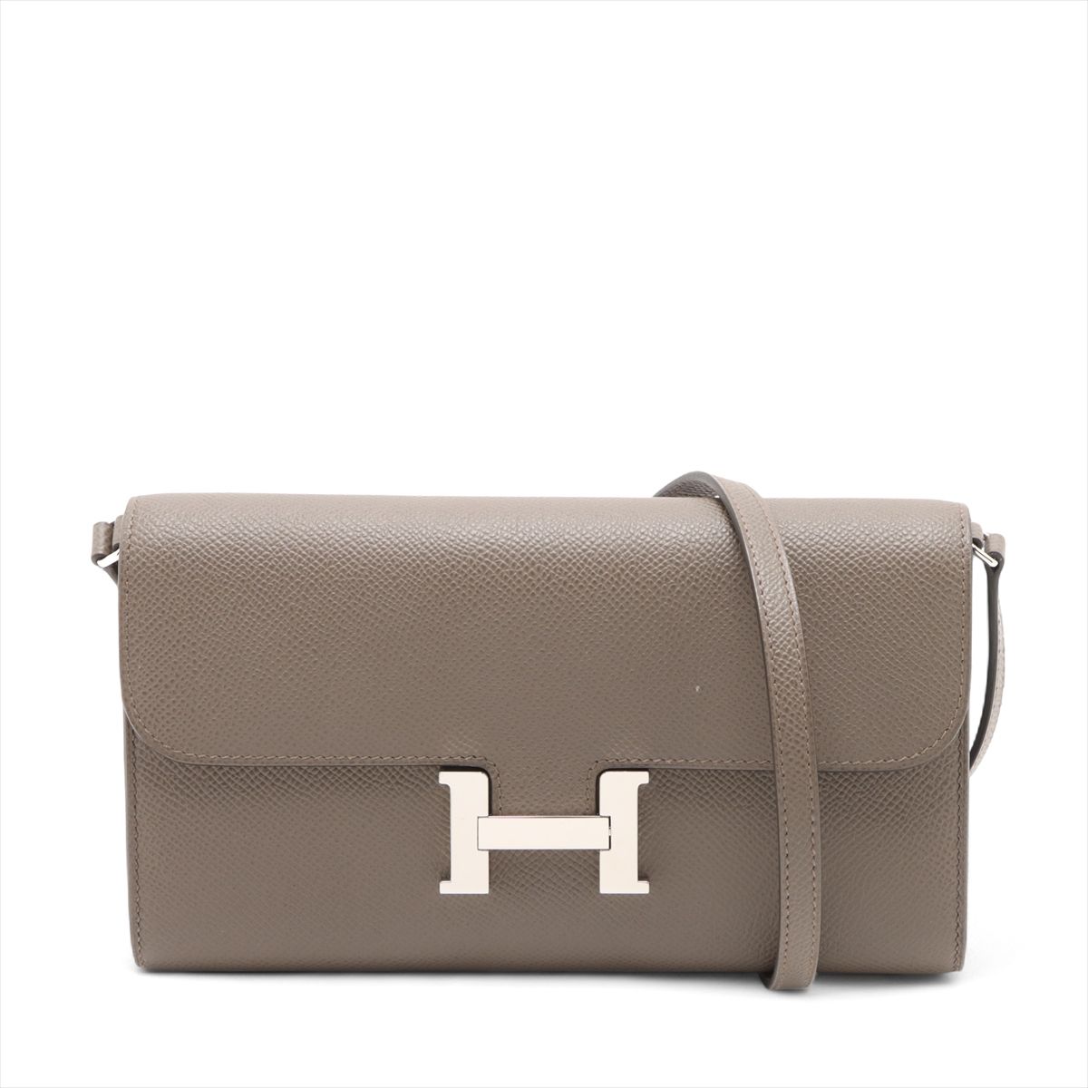 HERMES - 【中古】エルメス コンスタンスロング トゥーゴー ヴォーエプソン エタン シルバー金具 K:2025年