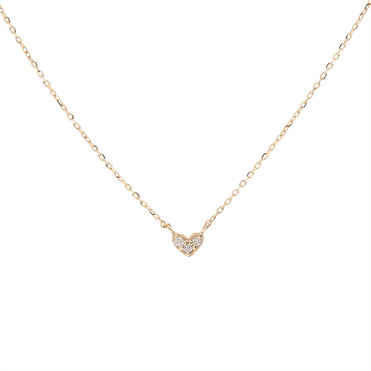 樂天商城 - 【中古】エテ ダイヤ ネックレス K10(YG) 0.7g 0.01